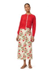 Scotch & Soda Spódnica w kolorze beżowo-czerwonym rozmiar: M. Brązowe spódnice damskie Scotch & Soda, m, bez wzorów, midi. Za 186.95 zł.