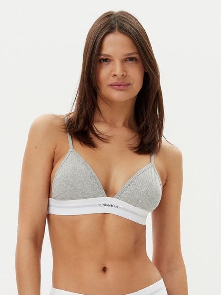 Calvin Klein Underwear Biustonosz braletka LV00QF8248 Szary. Szare biustonosze Calvin Klein Underwear, bez wzorów, z bawełny. Za 109.99 zł.