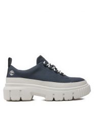 Timberland Sneakersy TB0A62FCEP41 Granatowy. Niebieskie obuwie sportowe damskie Timberland, z materiału, bez zapięcia. W wyprzedaży za 269.99 zł.