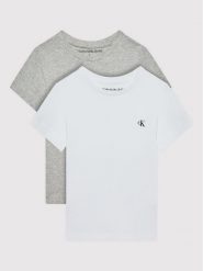 Calvin Klein Jeans Komplet 2 t-shirtów Monogram IB0IB01093 Szary Regular Fit. Szare t-shirty i koszulki chłopięce Calvin Klein Jeans, bez wzorów, z bawełny, bez kołnierzyka, bez ramiączek. Za 109.99 zł.