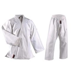 Kimono jiu-jitsu Danrho Shogun Plus. Białe kombinezony damskie DANRHO, m, bez wzorów, z bawełny, militarne, bez kołnierzyka, bez ramiączek. Za 342.50 zł.