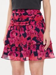 Morgan Spódnica mini 241-JUANE.F Różowy Regular Fit. Czerwone spódnice damskie Morgan, bez wzorów, z syntetyku, mini. Za 299.99 zł.