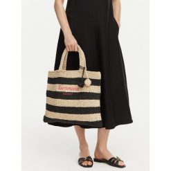 Torebka Liu Jo. Czarne shopper bag Liu Jo, bez wzorów, bez dodatków. Za 389.99 zł.