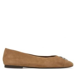 Baleriny Tory Burch. Szare balerinki damskie Tory Burch, bez wzorów. Za 1,354.00 zł.