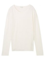 Tom Tailor Sweter w kolorze kremowym rozmiar: S. Brązowe swetry klasyczne damskie Tom Tailor, s, ze splotem, bez kołnierzyka. Za 92.42 zł.