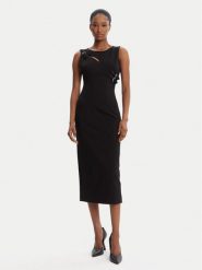Versace Jeans Couture Sukienka codzienna 79HAO908 J0092 Czarny Slim Fit. Czarne sukienki damskie Versace Jeans Couture, bez wzorów, z jeansu, bez ramiączek. Za 1,299.00 zł.