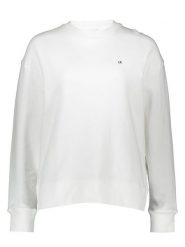 Calvin Klein Bluza w kolorze białym rozmiar: S. Białe bluzy damskie Calvin Klein, s, bez wzorów, z bawełny, bez kaptura. Za 239.99 zł.