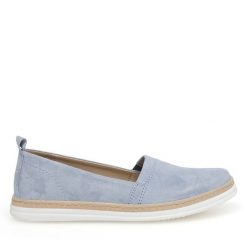 Półbuty Lasocki. Niebieskie półbuty damskie Lasocki, bez wzorów, bez obcasa, na płaskiej podeszwie, bez zapięcia. Za 179.99 zł.