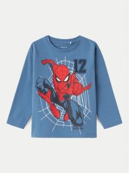 NAME IT Bluzka SPIDERMAN 13231947 Niebieski Regular Fit. Niebieskie t-shirty i koszulki chłopięce Name it, bez wzorów, z bawełny, bez kołnierzyka, bez ramiączek. Za 39.99 zł.