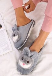 Szare Kapcie Antinna. Szare kapcie damskie Renee, z dresówki. Za 24.99 zł.