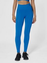 Damskie legginsy bezszwowe z wysokim stanem Hummel Tif. Niebieskie legginsy damskie Hummel, xs, bez wzorów, z materiału. Za 131.00 zł.