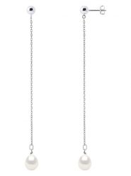Mitzuko Srebrne kolczyki-wkrętki z perłami rozmiar: onesize. Białe kolczyki damskie Mitzuko, z perłą, srebrne. Za 180.95 zł.