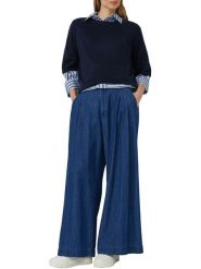 S.Oliver Sweter w kolorze granatowym rozmiar: 42. Niebieskie swetry klasyczne damskie S.Oliver, s, bez kołnierzyka. Za 108.99 zł.