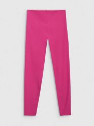 4F Legginsy sportowe w kolorze różowym rozmiar: L. Różowe legginsy damskie 4F, l, bez wzorów, z materiału, outdoorowe. Za 82.45 zł.