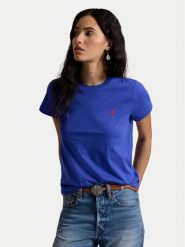 Polo Ralph Lauren T-Shirt 211B14605020 Niebieski Classic Fit. Niebieskie t-shirty damskie Polo Ralph Lauren, xs, bez wzorów, z bawełny, bez kołnierzyka. Za 399.99 zł.