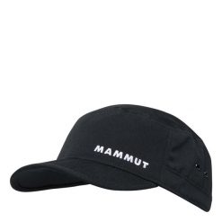 Czapka Mammut Lhasa Dorośli. Czarne czapki z daszkiem damskie Mammut, bez wzorów, z materiału. Za 172.15 zł.