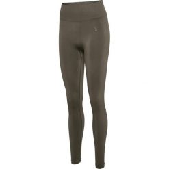 Damskie legginsy Hummel Flow. Brązowe legginsy damskie Hummel, xl, bez wzorów, z dzianiny. Za 167.00 zł.