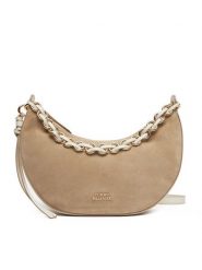 Tommy Hilfiger Torebka Moon Leather Crossover Suede AW0AW17537 Beżowy. Brązowe torebki klasyczne damskie Tommy Hilfiger, ze skóry, bez dodatków. Za 719.99 zł.