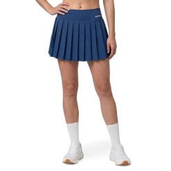 Damskie spódnico-spodenki tenisowe Siroko Flow Femme-W Navy. Niebieskie sukienki damskie SIROKO, bez wzorów, z tkaniny, sportowe, bez ramiączek. Za 212.00 zł.