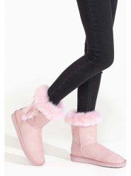 Blackfield Botki zimowe "Chuckson" w kolorze jasnoróżowym rozmiar: 41. Różowe botki damskie Blackfield, na zimę, z materiału, bez obcasa, bez zapięcia. Za 201.45 zł.