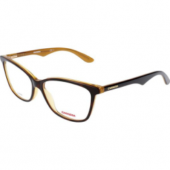 Oprawki "CA6618" w kolorze brązowym. Brązowe okulary przeciwsłoneczne damskie Carrera, Ferragamo. W wyprzedaży za 119.95 zł.