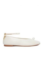 GINO ROSSI Baleriny CEO-ROSE-LT1670-9 Biały. Białe balerinki damskie Gino Rossi, bez wzorów, ze skóry. Za 349.99 zł.