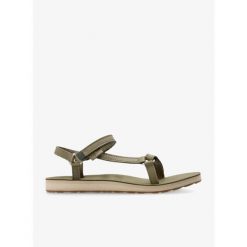 Sandały damskie Teva Original Universal Slim Lea. Zielone sandały damskie Teva, bez wzorów, bez obcasa, bez zapięcia. Za 240.99 zł.
