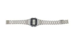 CASIO A158WA Vintage Unisex-Uhr Digital mit Edelstahlarmband, silber. Zegarki damskie Casio. Za 146.99 zł.