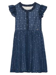 Guess Sukienka elegancka J6RK13 WA2T0 Granatowy Regular Fit. Niebieskie sukienki dziewczęce Guess, z aplikacjami, z syntetyku, bez ramiączek. Za 329.99 zł.