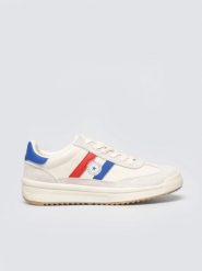 Sneakersy damskie ze skórzanymi wstawkami beżowe TT274161 801. Brązowe obuwie sportowe damskie Big Star, z gumy, trekkingowe. Za 179.99 zł.