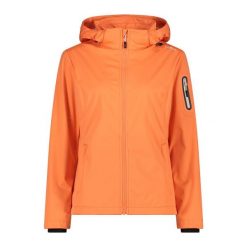 Kurtka damska turystyczna CMP 39A5016. Brązowe kurtki sportowe damskie CMP, l, bez wzorów, z softshellu, z kapturem. Za 365.50 zł.