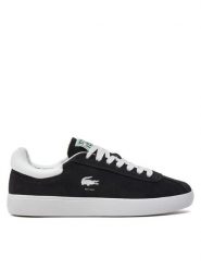 Lacoste Sneakersy Basehot 746SFA0055 Czarny. Czarne obuwie sportowe damskie Lacoste, ze skóry, bez zapięcia. Za 269.99 zł.