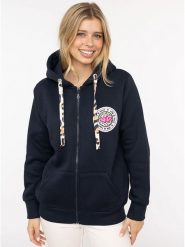 Zwillingsherz Bluza "Leo" w kolorze granatowym rozmiar: S/M. Niebieskie bluzy damskie Zwillingsherz, m, bez wzorów, bez kaptura. Za 263.53 zł.