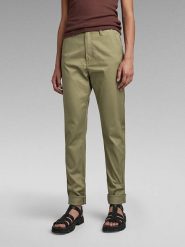 G-Star Spodnie chino w kolorze khaki rozmiar: W25/L30. Brązowe spodnie materiałowe damskie G-Star, bez wzorów. Za 100.99 zł.
