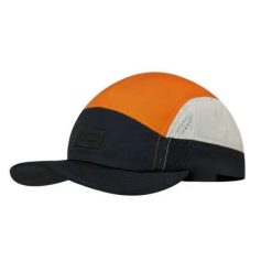 Czapka z daszkiem dla dorosłych Buff 5 Panel Go Cap. Niebieskie czapki z daszkiem damskie Buff, bez wzorów, z elastanu. W wyprzedaży za 76.46 zł.