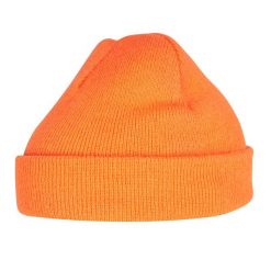 Czapka Heavyweight. Brązowe czapki damskie FLEXFIT, bez wzorów, z dzianiny. Za 49.99 zł.