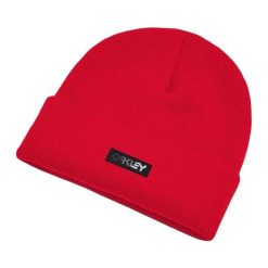 Czapka zimowa damska Oakley B1B Gradient Patch Beanie. Czerwone czapki damskie Oakley, na zimę, bez wzorów. Za 45.99 zł.