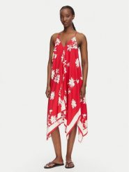 Seafolly Sukienka letnia Mayflower 55740-DR Czerwony Regular Fit. Czerwone sukienki damskie Seafolly, bez wzorów, z wiskozy, bez ramiączek. Za 500.99 zł.