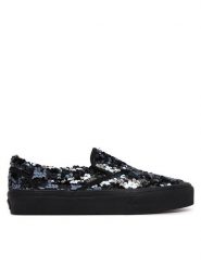 Vans Tenisówki Classic Slip-On VN0010W0DE21 Czarny. Czarne trampki damskie Vans, bez wzorów, z materiału, bez zapięcia. Za 399.99 zł.