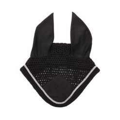 Czapka przeciwlotnicza z dżetami Kavalkade. Czarne czapki damskie KAVALKADE, bez wzorów. Za 153.50 zł.