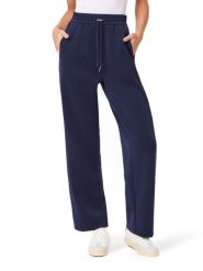 Scotch & Soda Spodnie w kolorze granatowym rozmiar: L. Niebieskie spodnie materiałowe damskie Scotch & Soda, bez wzorów, z materiału. Za 187.52 zł.