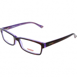 Oprawki "CA6171" w kolorze brązowo-fioletowym. Brązowe okulary przeciwsłoneczne damskie Carrera, Ferragamo. W wyprzedaży za 119.95 zł.