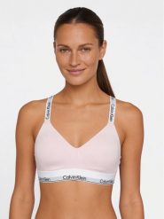 Calvin Klein Underwear Biustonosz braletka LV00QF8504 Różowy. Czerwone biustonosze Calvin Klein Underwear, bez wzorów, z bawełny. Za 169.99 zł.