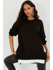 Cool and sexy Bluza w kolorze czarnym rozmiar: XL. Czarne bluzy damskie Cool and sexy, xl, bez wzorów, bez kaptura. Za 108.45 zł.