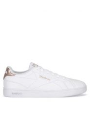 Reebok Sneakersy COURT CLEAN 100220422 Biały. Białe obuwie sportowe damskie Reebok, ze skóry, bez zapięcia. Za 179.99 zł.