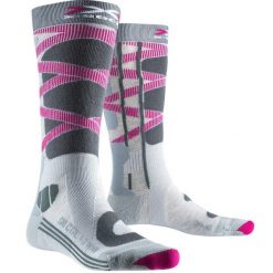 Skarpety narciarskie damskie X-SOCKS SKI CONTROL WMN 4.0. Czerwone skarpetki damskie X Socks, bez wzorów. W wyprzedaży za 104.00 zł.