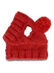VOV & VUF Czapka w kolorze czerwonym dla psa rozmiar: L/XL. Czerwone czapki damskie VOV & VUF, bez wzorów, z materiału. Za 35.10 zł.