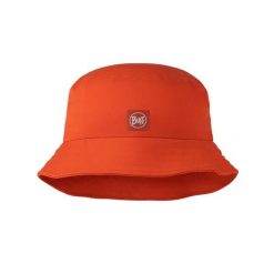 Kapelusz BUFF ADVENTURE BUCKET HAT SOLID. Czerwone kapelusze damskie Buff, bez wzorów, z materiału, klasyczne. Za 169.90 zł.