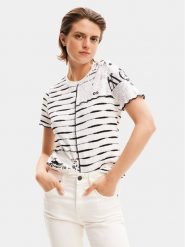 Desigual T-Shirt Lou 24SWTKA8 Biały Regular Fit. Białe t-shirty damskie Desigual, s, bez wzorów, z syntetyku, bez kołnierzyka. Za 269.99 zł.
