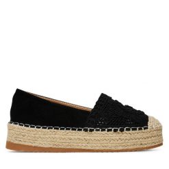 Espadryle DeeZee. Czarne espadryle damskie DeeZee, bez wzorów, bez obcasa. Za 139.99 zł.